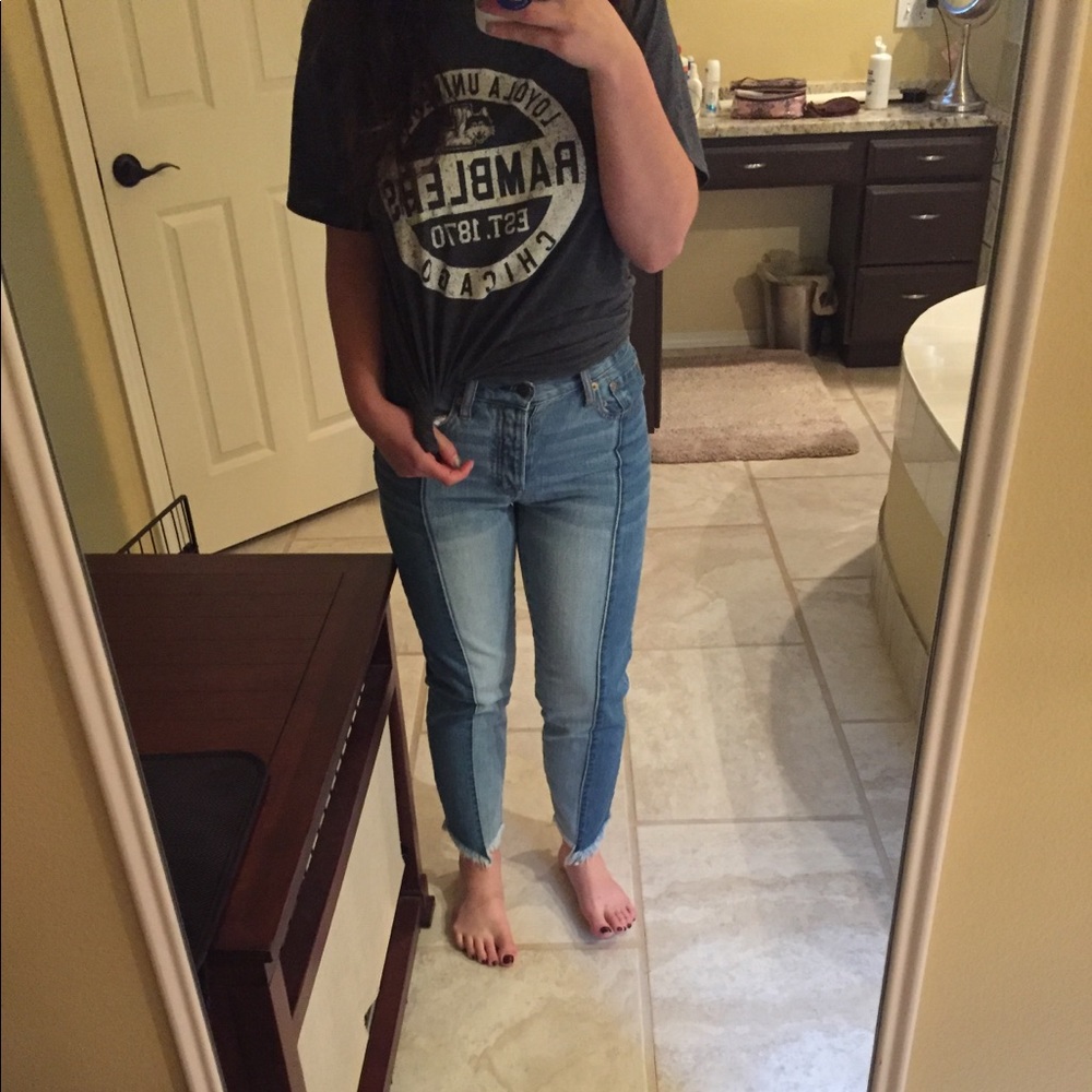 American Eagle Vintage High Rise Two-toned Jeans